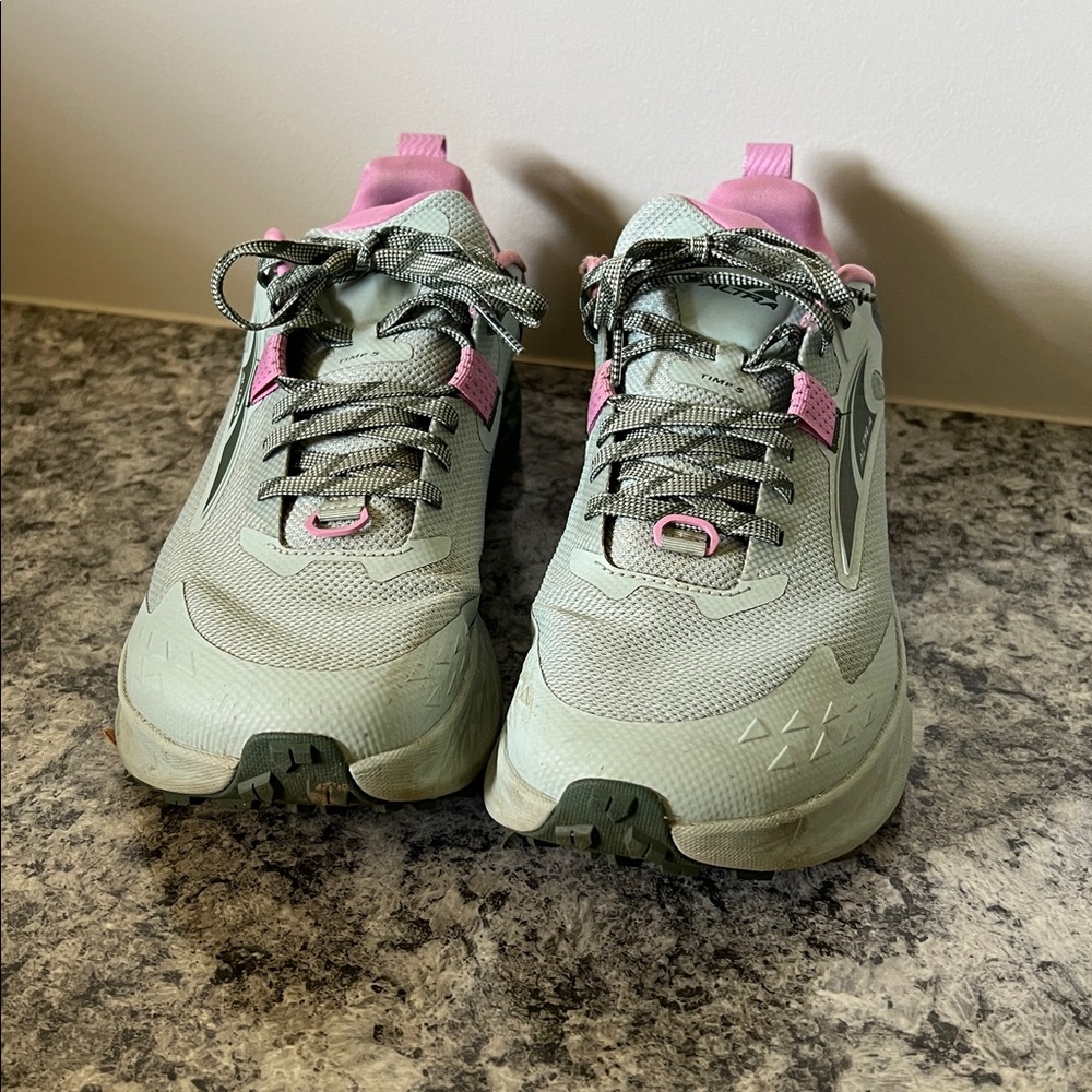Altra Green and Pink Sneakers size 9.5